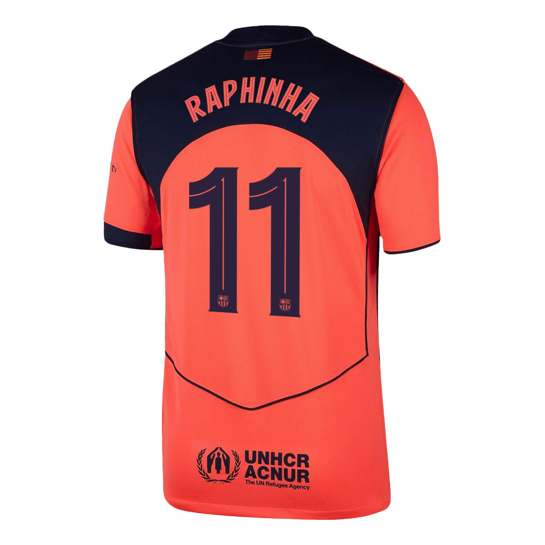 Barcelona RAPHINHA #11 Third Away Soccer Jersey Replica 2025/26 UCL - Pro Jersey Shop