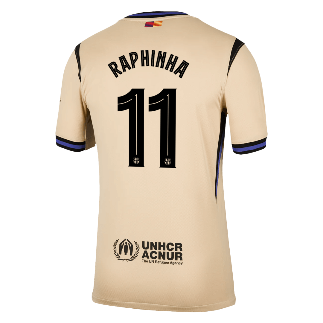 Barcelona RAPHINHA #11 Away Soccer Jersey Replica 2025/26 UCL - Pro Jersey Shop
