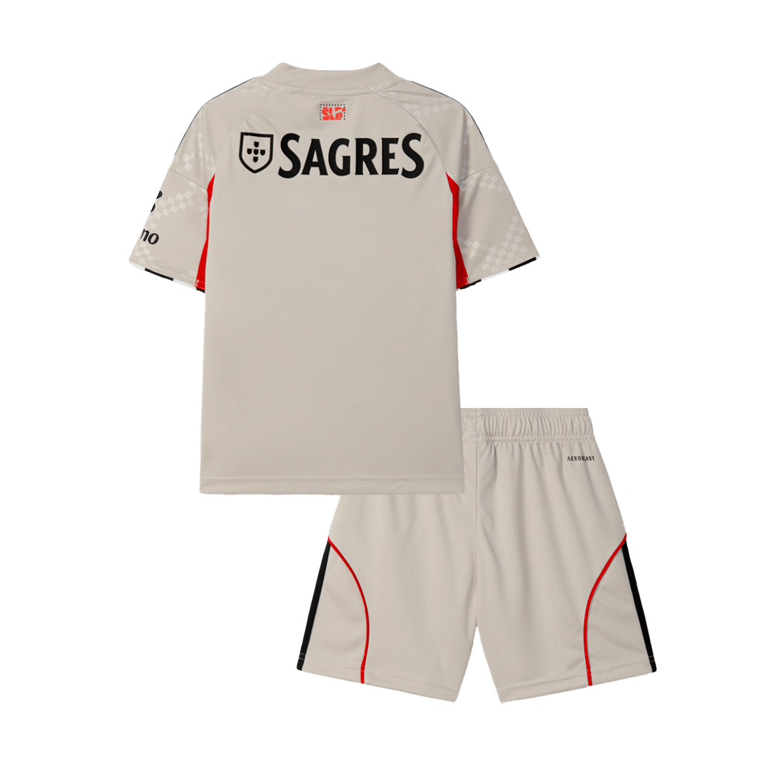 Kids Benfica Away Soccer Jersey Kit 2025/26 - Pro Jersey Shop