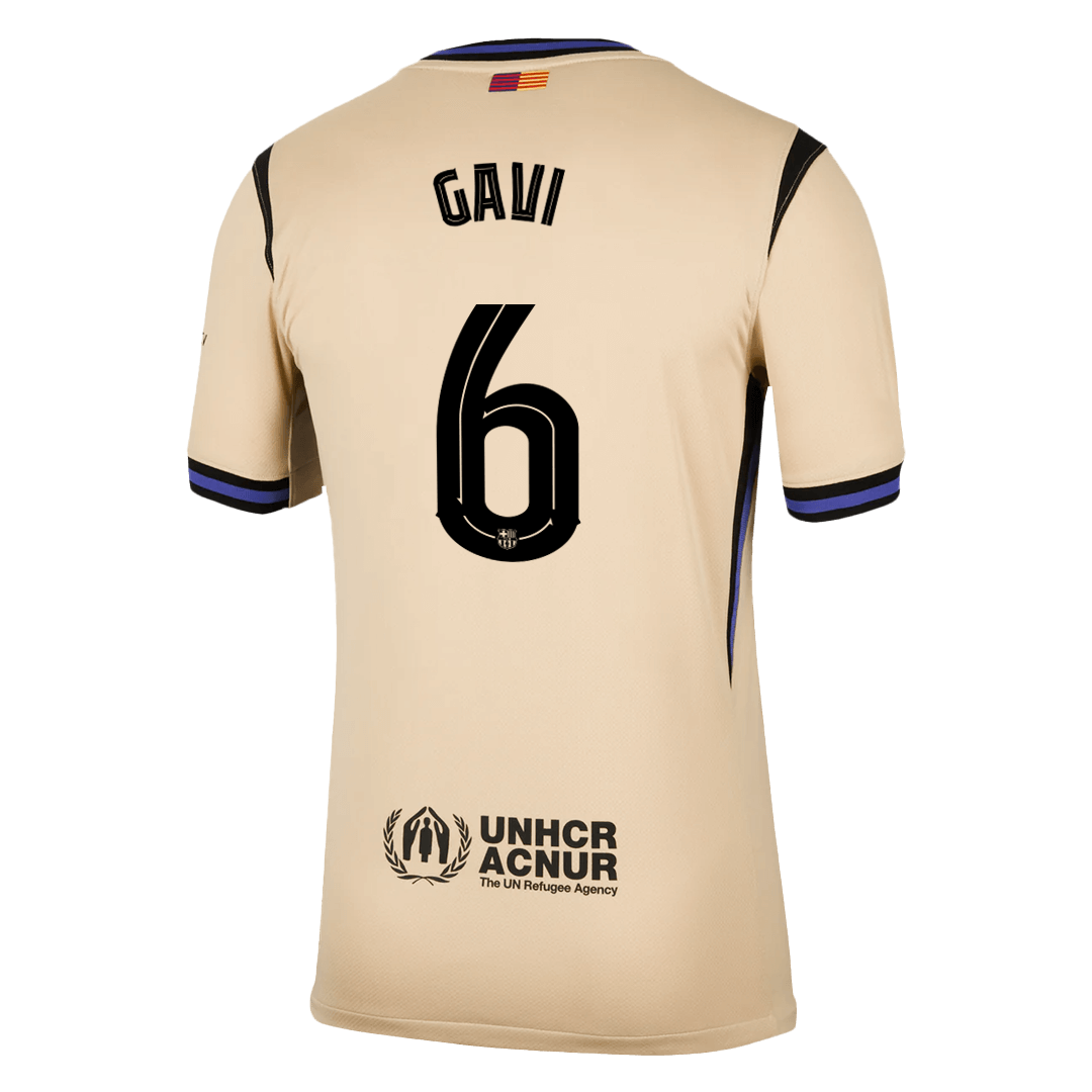 Barcelona GAVI #6 Away Soccer Jersey Replica 2025/26 UCL - Pro Jersey Shop
