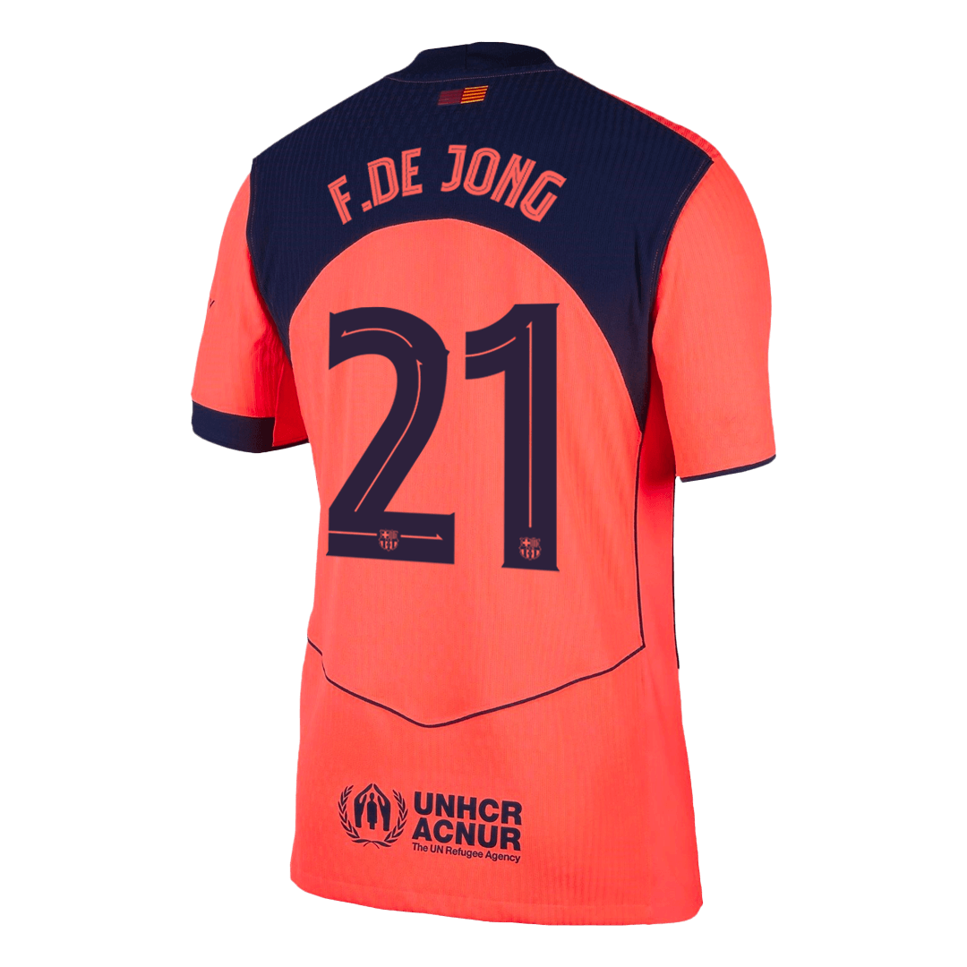 Barcelona F.DE JONG #21 Third Away Soccer Match Jersey 2025/26 UCL - Pro Jersey Shop