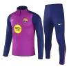 Kids Barcelona Zipper Training Jacket Kit(Jacket+Pants) 2025/26 - Pro Jersey Shop