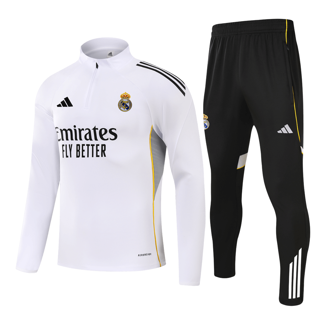 Real Madrid Training Jacket Kit 2025/26 - White - Pro Jersey Shop