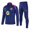Kids Barcelona Zipper Training Jacket Kit(Jacket+Pants) 2025/26 - Pro Jersey Shop