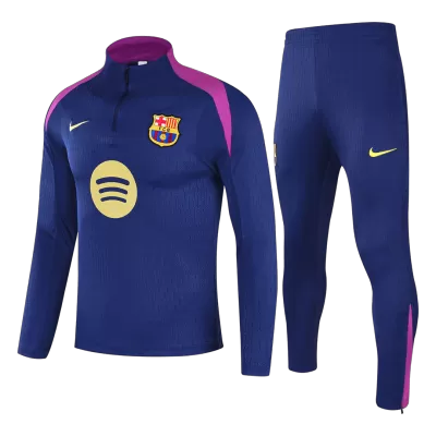 Kids Barcelona Zipper Training Jacket Kit(Jacket+Pants) 2025/26 - Pro Jersey Shop