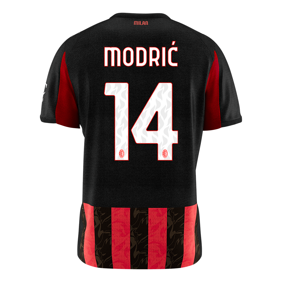AC Milan MODRIĆ #14 Home Soccer Fan Jersey 2025/26 - Pro Jersey Shop
