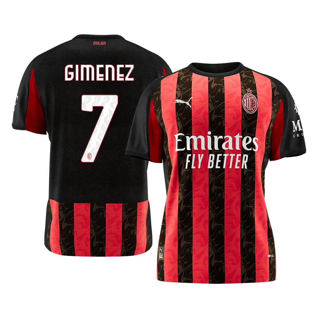 AC Milan GIMENEZ #7 Home Soccer Fan Jersey 2025/26 - Pro Jersey Shop