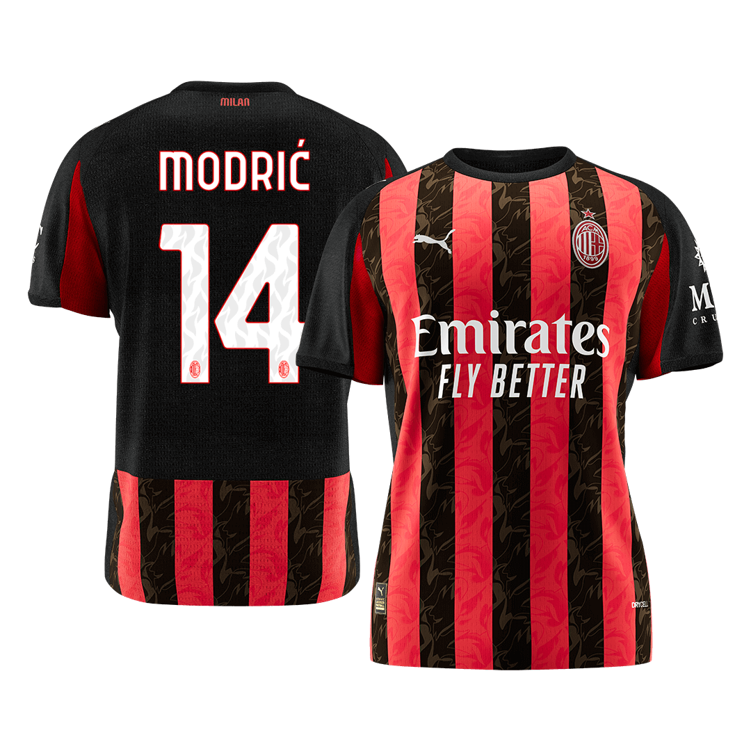 AC Milan MODRIĆ #14 Home Soccer Fan Jersey 2025/26 - Pro Jersey Shop