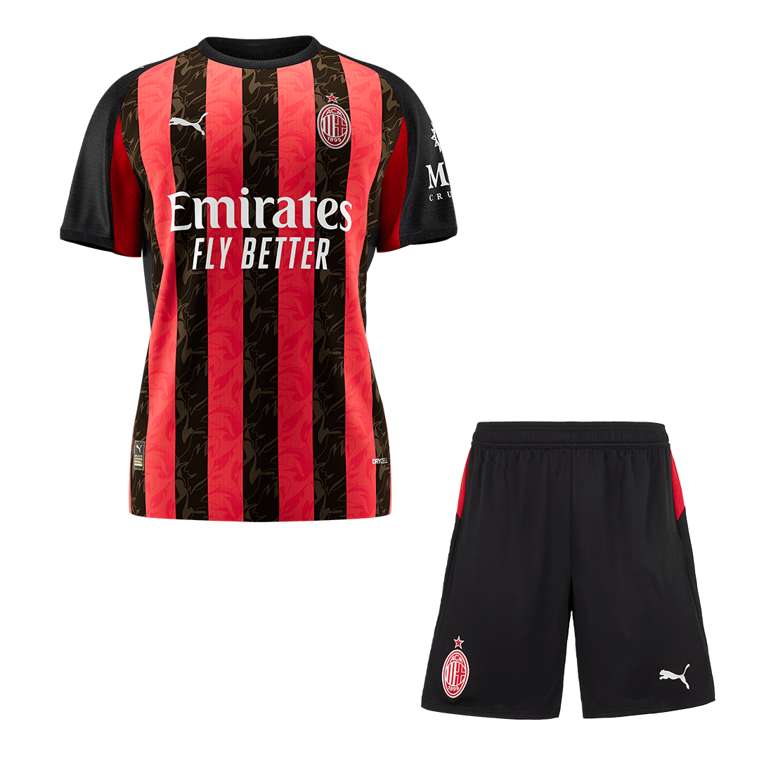 AC Milan Home Soccer Jersey Kit Replica 2025/26 - Pro Jersey Shop