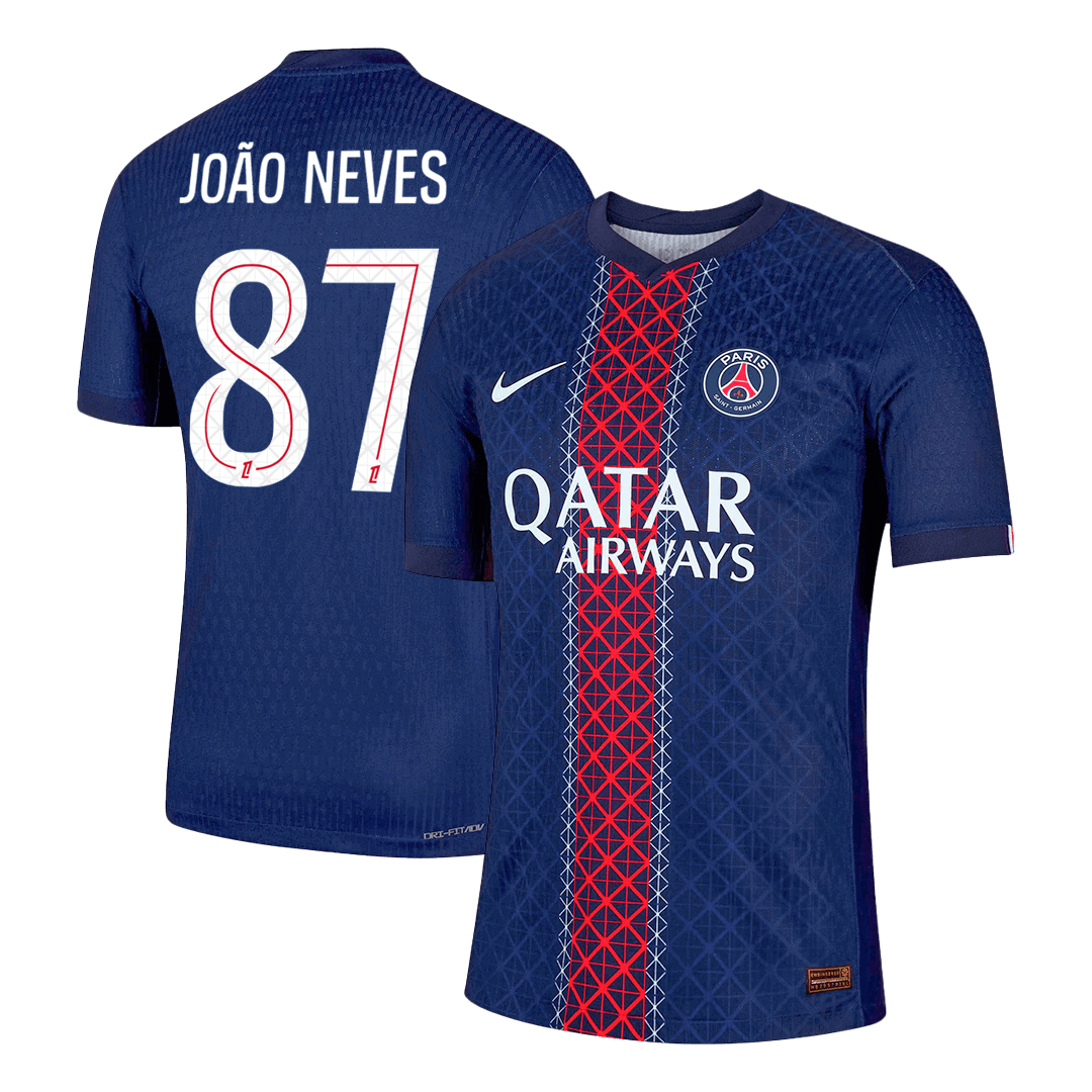 PSG JOÃO NEVES #87 Home Soccer Match Jersey 2025/26 - Pro Jersey Shop
