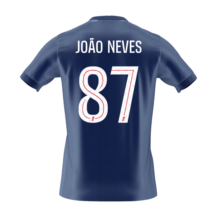 PSG JOÃO NEVES #87 Home Soccer Fan Jersey 2025/26 - Pro Jersey Shop