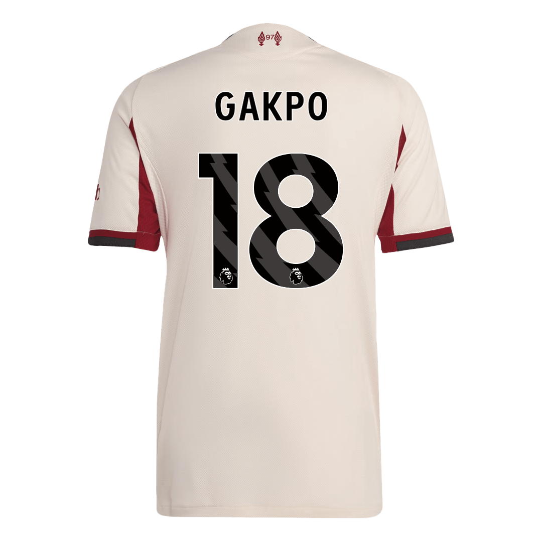 Liverpool GAKPO #18 Away Soccer Match Jersey 2025/26 - Pro Jersey Shop
