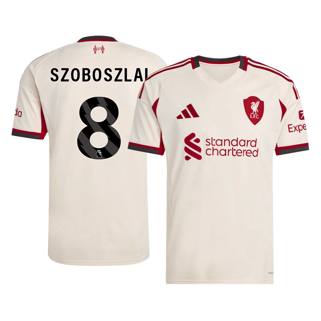 Liverpool SZOBOSZLAI #8 Away Soccer Jersey Replica 2025/26 - Pro Jersey Shop