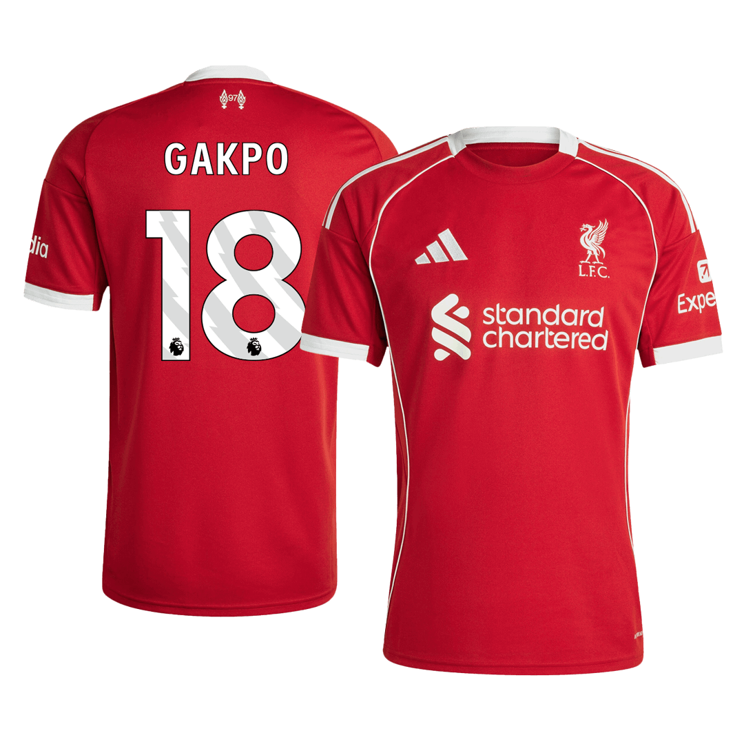 Liverpool GAKPO #18 Home Soccer Jersey Replica 2025/26 - Pro Jersey Shop