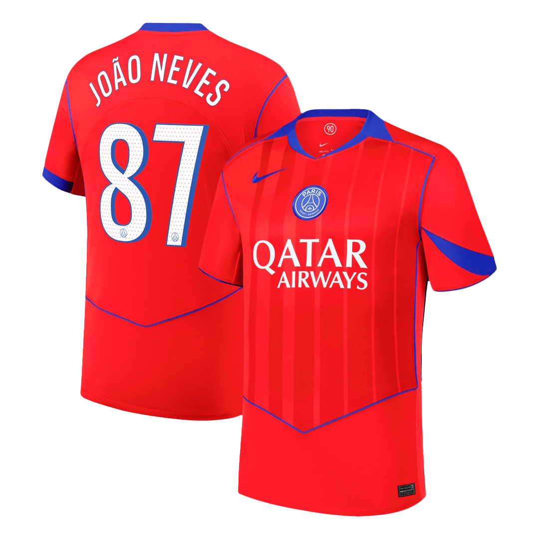 PSG JOÃO NEVES #87 Third Away Soccer Fan Jersey 2025/26 - Pro Jersey Shop