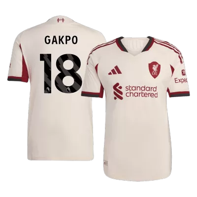 Liverpool GAKPO #18 Away Soccer Jersey Authentic 2025/26 - Pro Jersey Shop