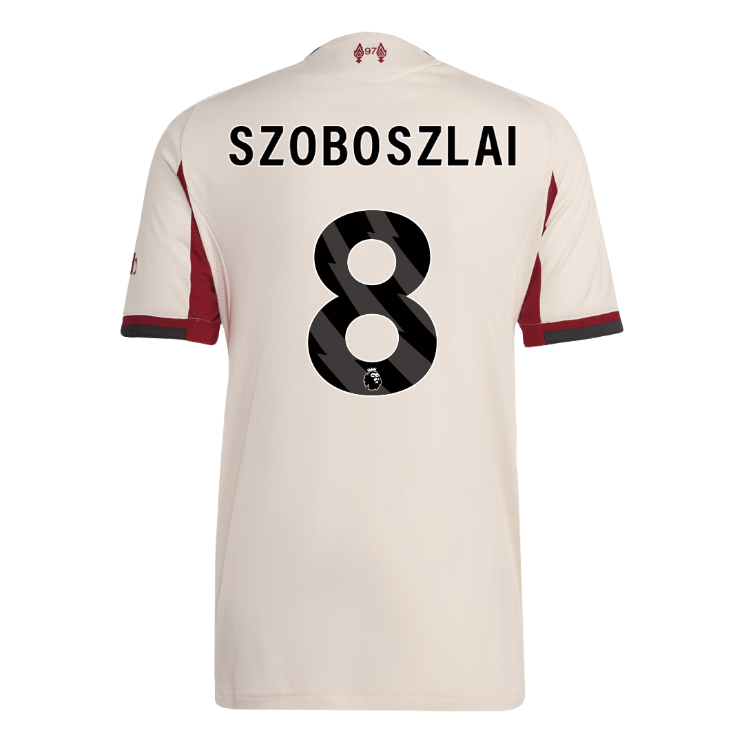 Liverpool SZOBOSZLAI #8 Away Soccer Match Jersey 2025/26 - Pro Jersey Shop