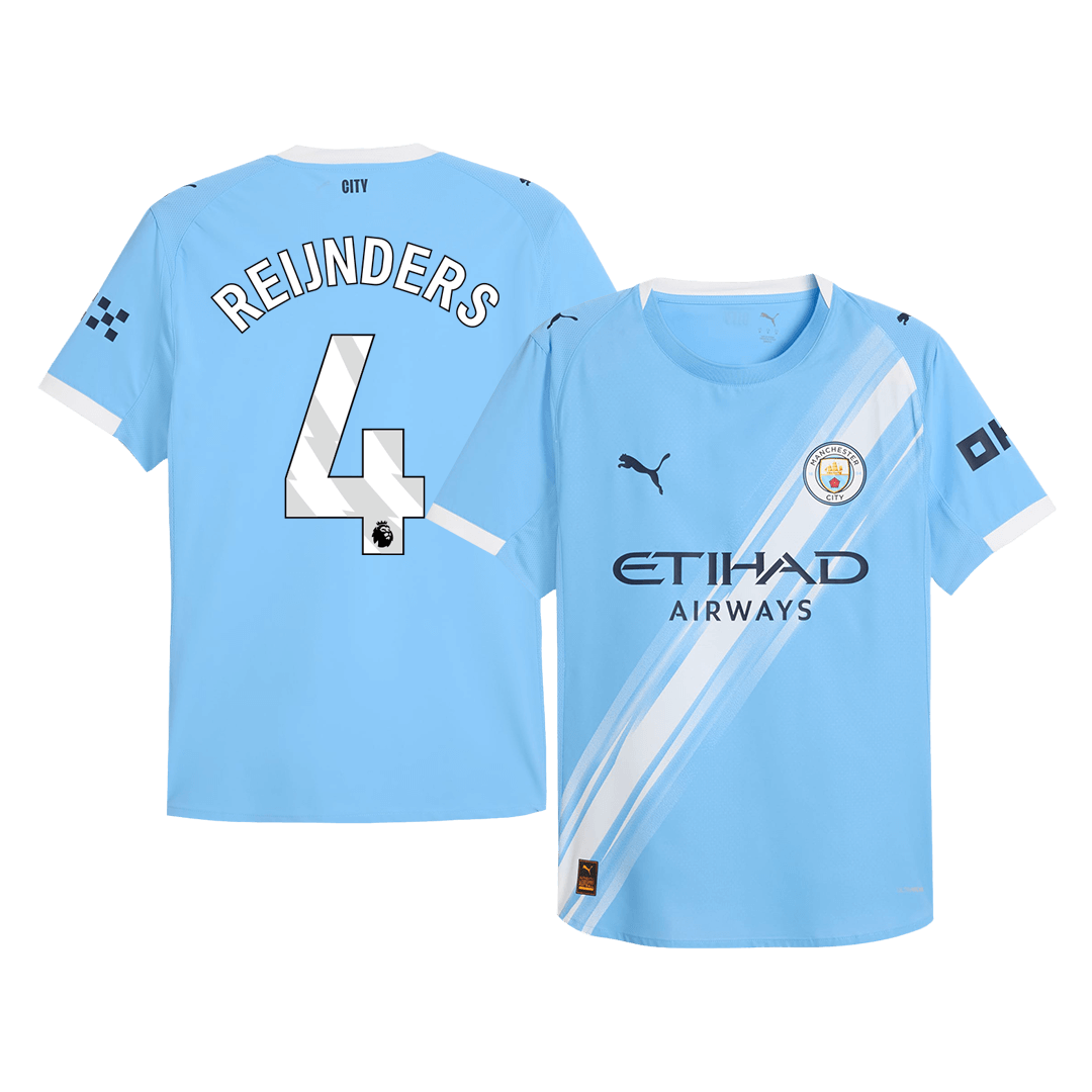 Manchester City REIJNDERS #4 Home Soccer Match Jersey 2025/26 - Pro Jersey Shop