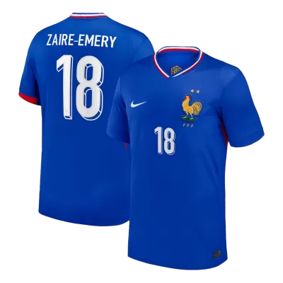 France ZAIRE-EMERY #18 Home Soccer Jersey Replica 2024 Euro - Pro Jersey Shop