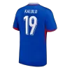 France KALULU #19 Home Soccer Jersey Replica 2024 Euro - Pro Jersey Shop