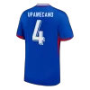 France UPAMECANO #4 Home Soccer Jersey Replica 2024 Euro - Pro Jersey Shop