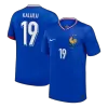 France KALULU #19 Home Soccer Jersey Replica 2024 Euro - Pro Jersey Shop