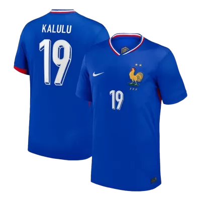 France KALULU #19 Home Soccer Jersey Replica 2024 Euro - Pro Jersey Shop