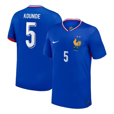 France KOUNDE #5 Home Soccer Jersey Replica 2024 Euro - Pro Jersey Shop