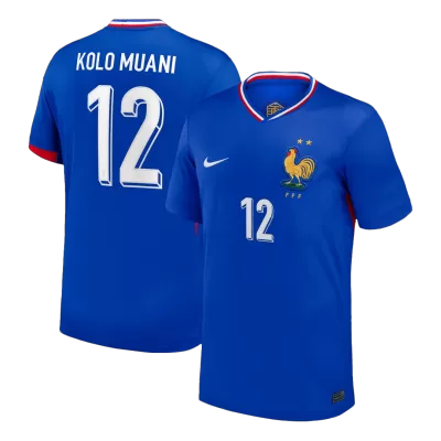 France KOLO MUANI #12 Home Soccer Jersey Replica 2024 Euro - Pro Jersey Shop