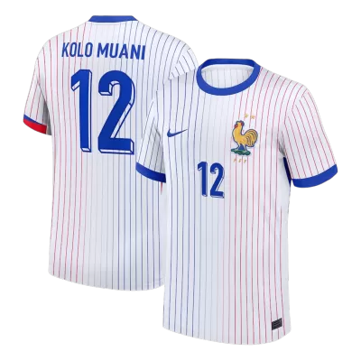 France KOLO MUANI #12 Away Soccer Jersey Replica 2024 Euro - Pro Jersey Shop
