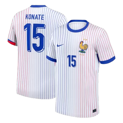 France KONATE #15 Away Soccer Jersey Replica 2024 Euro - Pro Jersey Shop