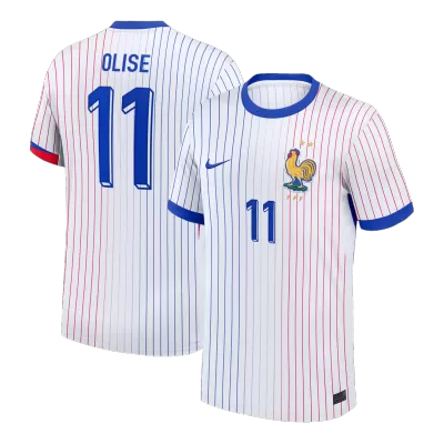 France OLISE #11 Away Soccer Jersey Replica 2024 Euro - Pro Jersey Shop