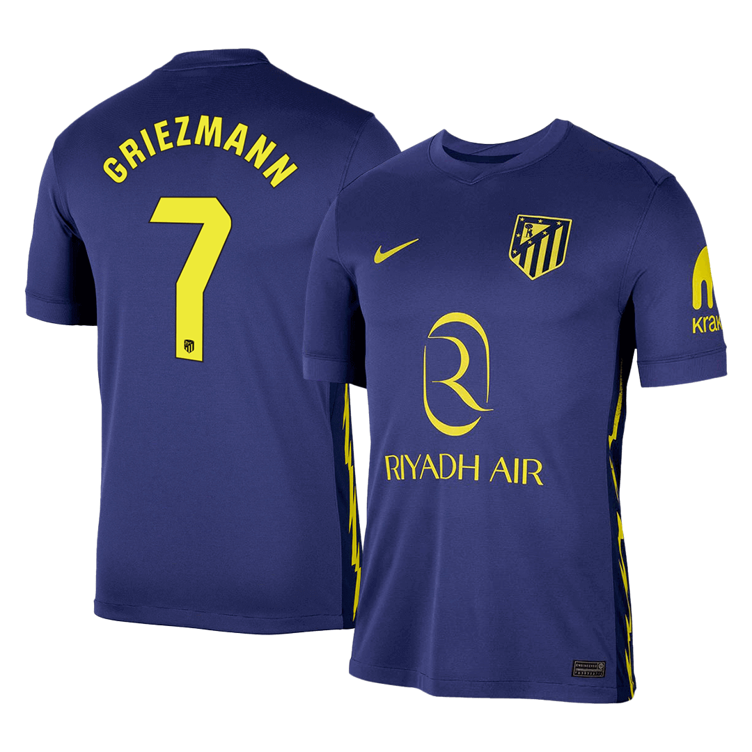 Atletico Madrid GRIEZMANN #7 Away Soccer Fan Jersey 2025/26 - Pro Jersey Shop