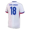 France ZAIRE-EMERY #18 Away Soccer Jersey Replica 2024 Euro - Pro Jersey Shop