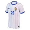 France COMAN #20 Away Soccer Jersey Replica 2024 Euro - Pro Jersey Shop