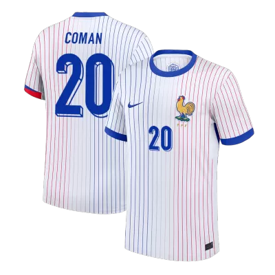France COMAN #20 Away Soccer Jersey Replica 2024 Euro - Pro Jersey Shop
