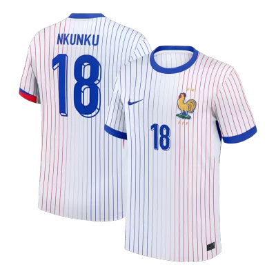 France NKUNKU #18 Away Soccer Jersey Replica 2024 Euro - Pro Jersey Shop