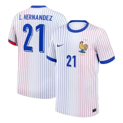 France L.HERNANDEZ #21 Away Soccer Jersey Replica 2024 Euro - Pro Jersey Shop