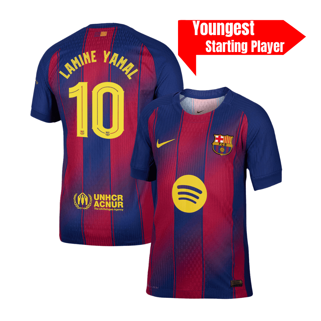 Barcelona LAMINE YAMAL #10 Home Soccer Jersey Authentic 2025/26 UCL - Pro Jersey Shop