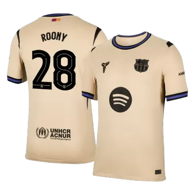 Barcelona ROONY #28 Away Soccer Fan Jersey 2025/26 - Pro Jersey Shop