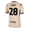 Barcelona ROONY #28 Away Soccer Match Jersey 2025/26 UCL - Pro Jersey Shop