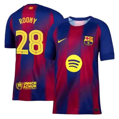 Barcelona ROONY #28 Home Soccer Jersey Replica 2025/26 UCL - Pro Jersey Shop
