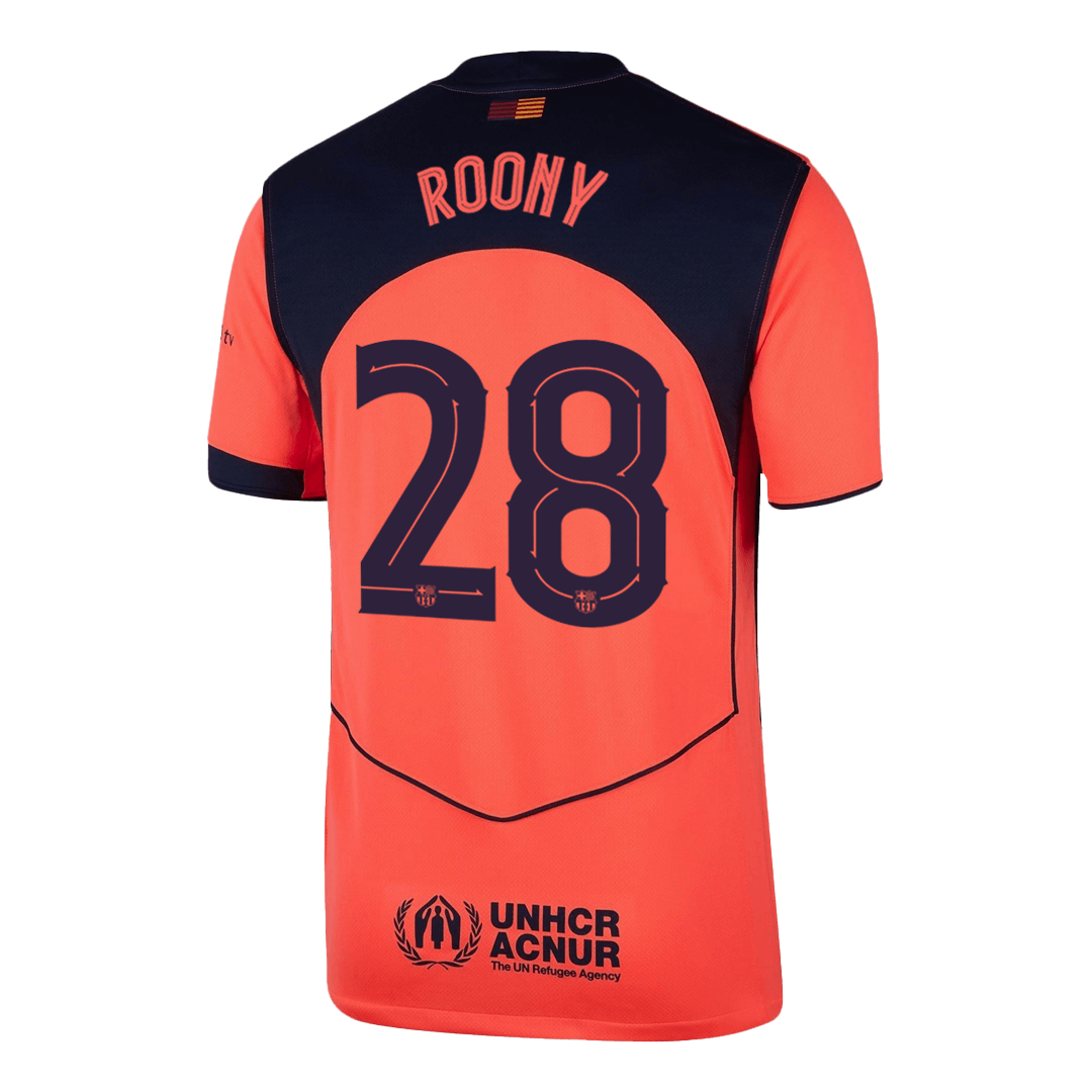 Barcelona ROONY #28 Third Away Soccer Fan Jersey 2025/26 - Pro Jersey Shop