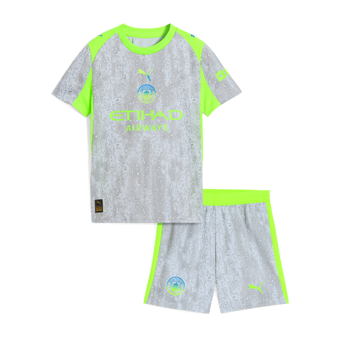 Kids Manchester City Third Away Soccer Jersey Kit 2025/26 - Pro Jersey Shop