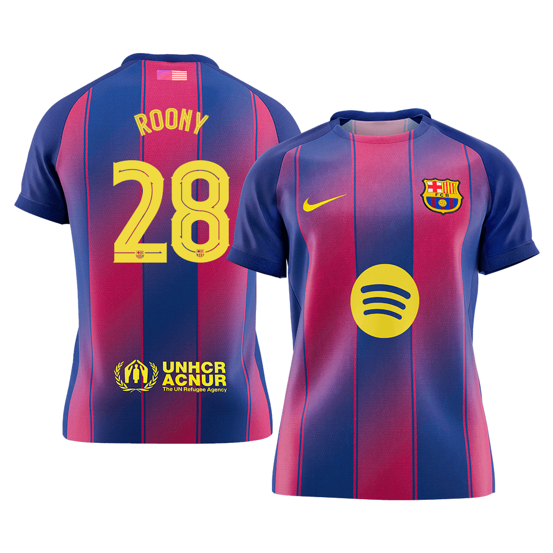 Barcelona ROONY #28 Home Soccer Jersey Replica 2025/26 UCL - Pro Jersey Shop