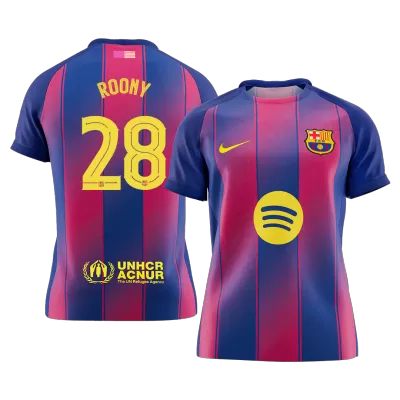 Barcelona ROONY #28 Home Soccer Jersey Replica 2025/26 UCL - Pro Jersey Shop