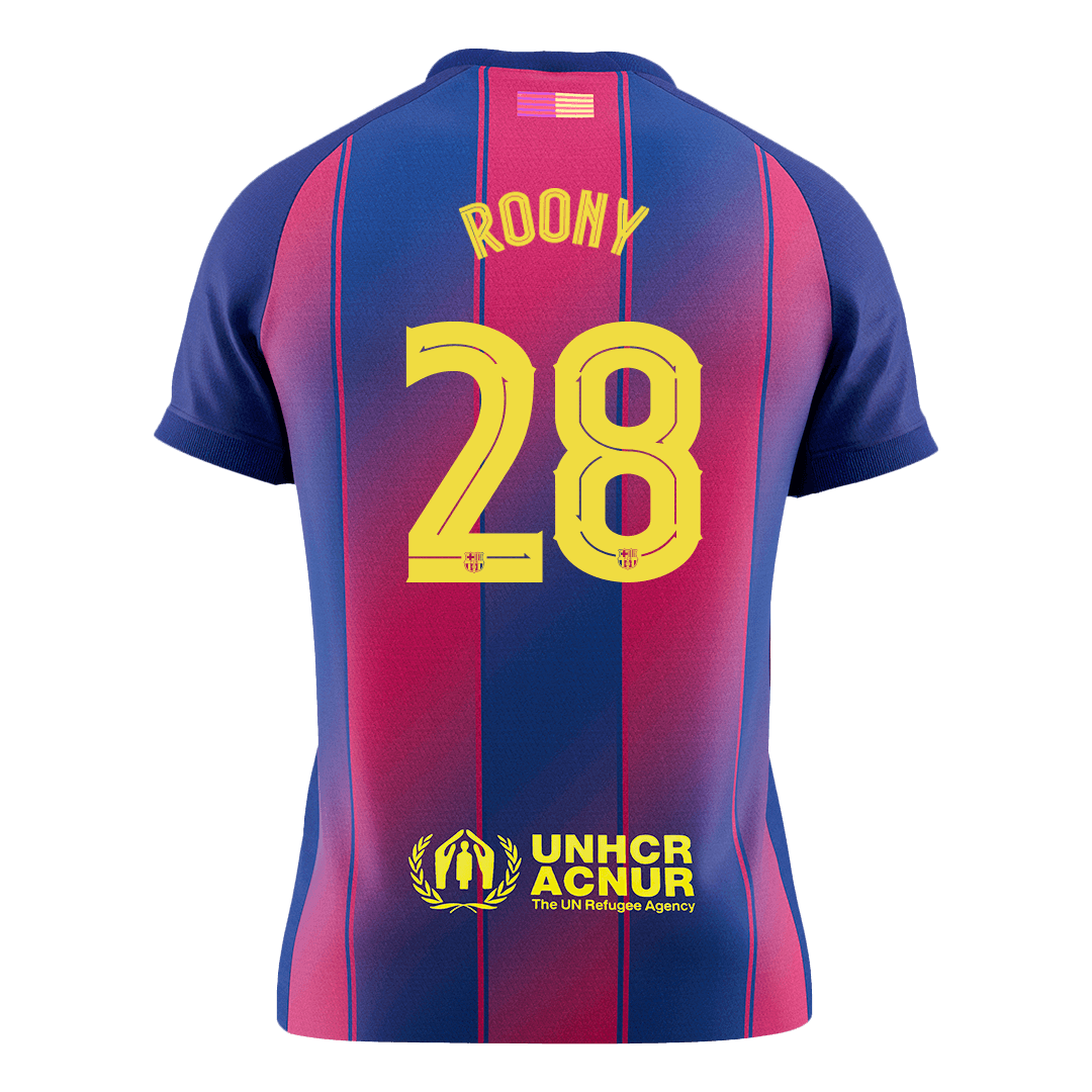 Barcelona ROONY #28 Home Soccer Jersey Replica 2025/26 UCL - Pro Jersey Shop