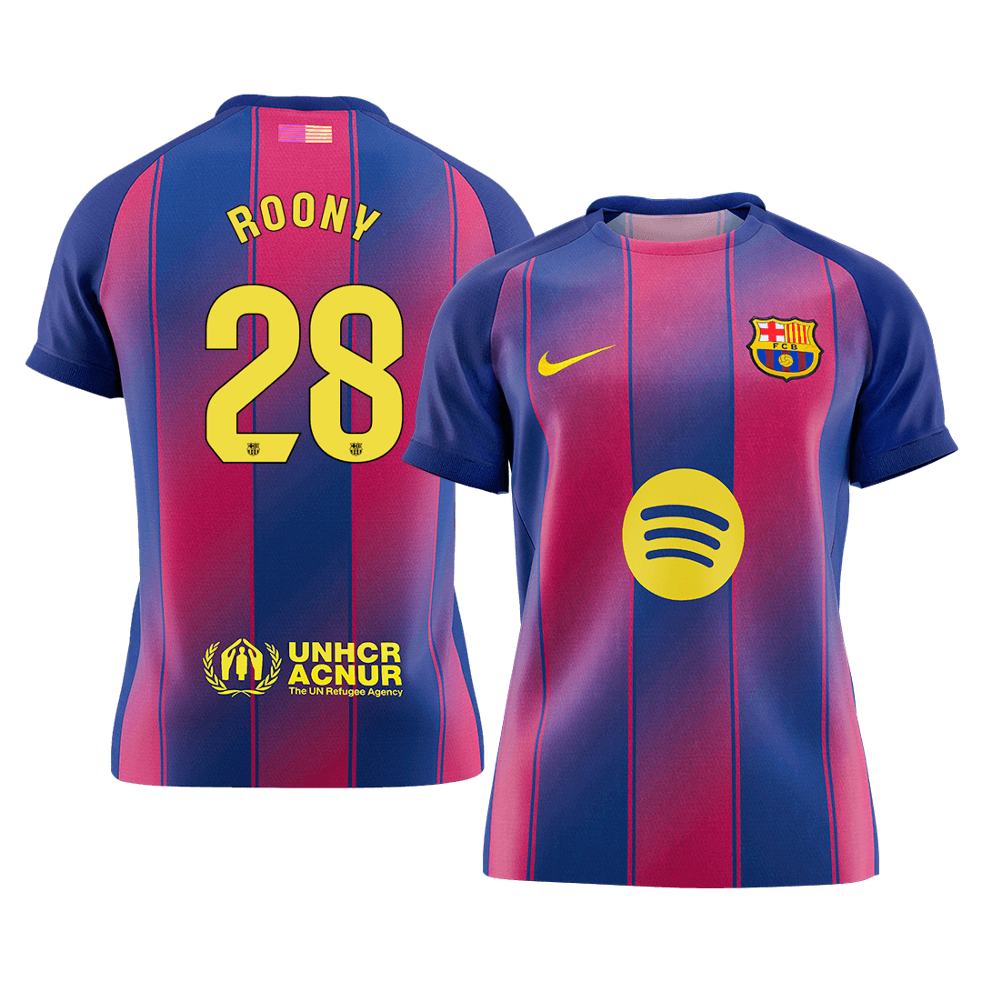 Barcelona ROONY #28 Home Soccer Jersey Replica 2025/26 - Pro Jersey Shop