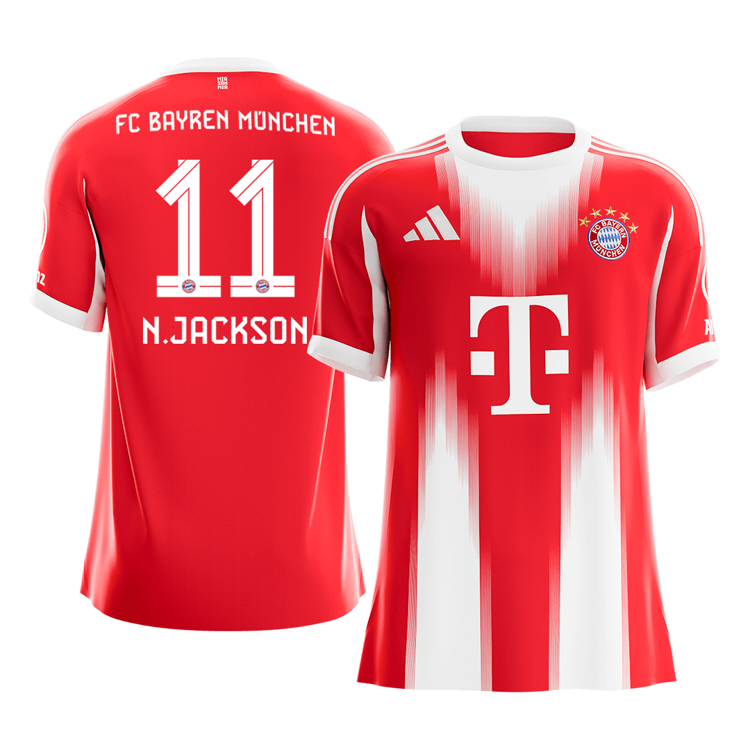 Bayern Munich N.JACKSON #11 Home Soccer Fan Jersey 2025/26 - Pro Jersey Shop