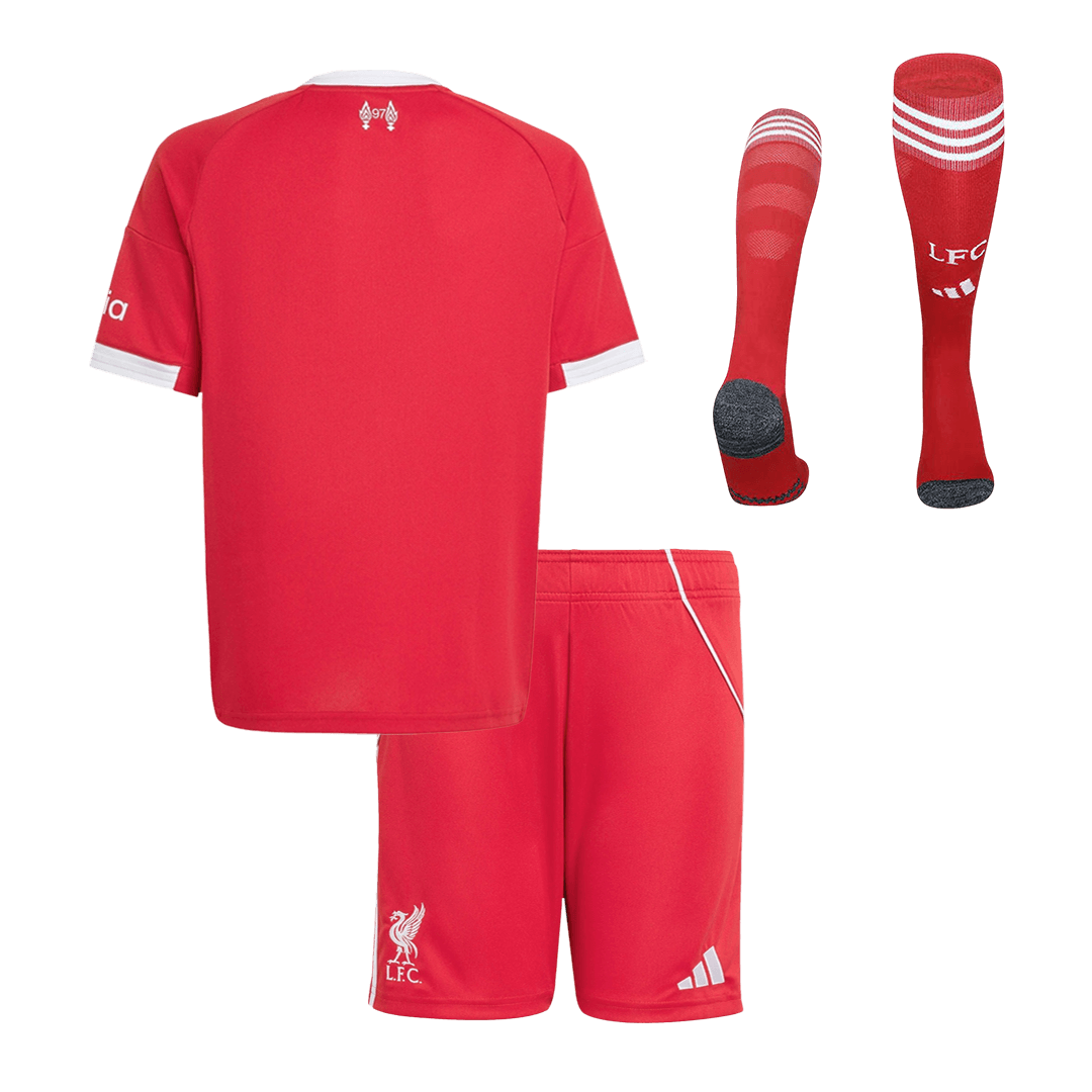 Kids Liverpool Home Soccer Jersey Full Kit 2025/26 - Pro Jersey Shop
